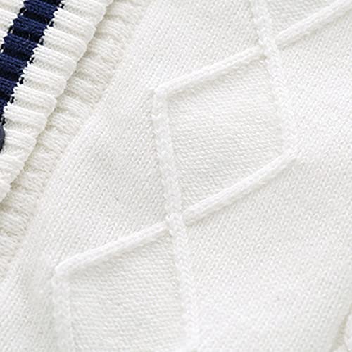Little Kids Cotton Knit Cardigan Sweater Tops Button Down V Neck Sweatshirt School Uniform Outwear4