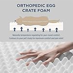 Bedsure Dog Bed for Large Dogs - Orthopedic Waterproof Puppy Beds with Removable Washable Cover, Egg Crate Foam Pet Mat, Suitable for Pet Up to 65 lbs - Image 3