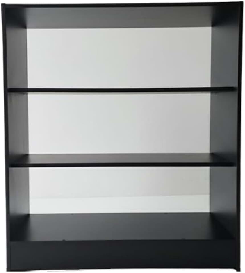 Balcão Com Prateleira 100% Mdf Lojas E Comércios Preto Desmontado - Suprema Móveis