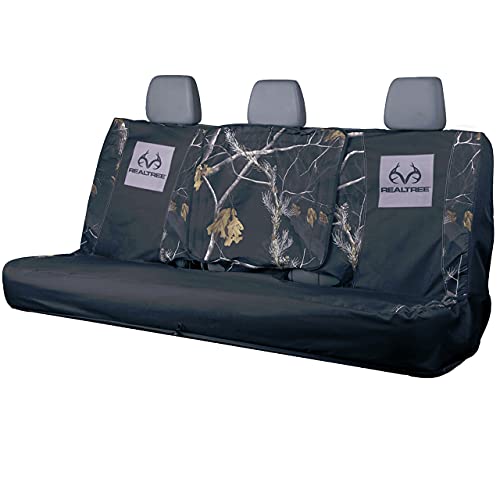 Realtree Camo Full Size Bench Seat Cover | APC Black