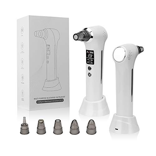 Blackhead Remover Vacuum-Facial Pore Vacuum Blackhead Remover Cleaner Tool Electric Blackhead Suction Devices USB Rechargeable Face Extractor Kit With Facial Skin for Women and Men.