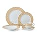 Mikasa Parchment Gold 40 Piece Dinnerware Set, Service for 8