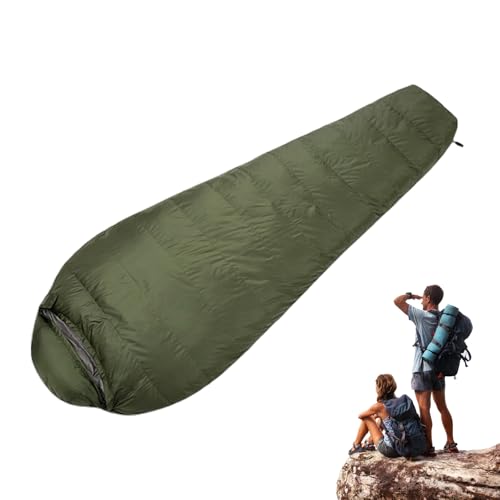 Sac de couchage d'hiver en duvet léger pour camping et randonnée