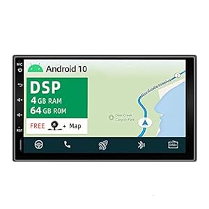 YUNTX PX6 Android 10 2 Din autoradio – 4G + 64G – Ingebouwde DSP- Bluetooth 5.0 met camera – Ondersteunt DAB / GPS…