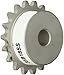 Martin Roller Chain Sprocket, Stainless Steel, Reboreable, Type B Hub, Single Strand, 35 Chain Size, 0.375" Pitch, 18 Teeth, 0.5" Bore Dia., 2.352" OD, 1.719" Hub Dia., 0.168" Width