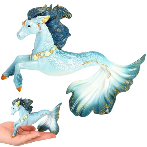SZJFYMQ Caballito Mar, Elfo Personaje Marino Familia Marina Caballo Submarino Mítico Pegasus Modelo Criatura Sólido Colorido Caballitos de Mar, Decoración de Regalos
