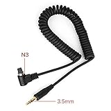 Pixel J3.5-30/N3 Camera Shutter Connecting Cable for Professional Canon EOS 1D/1Ds/5D/6D/7D Series Camera