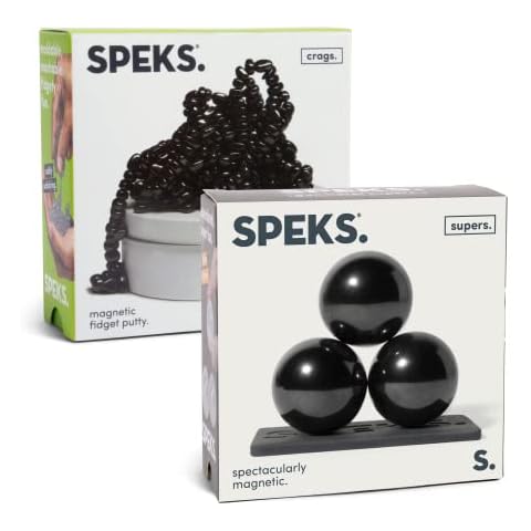 Speks Crags + Supers Bundle - Combine Ferrite Fidget Putty with 33mm Magnetic Balls Cover