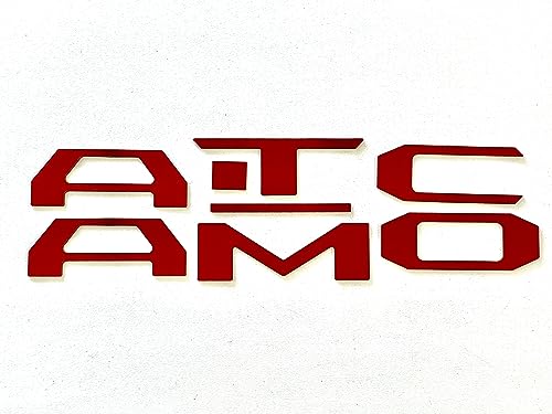 Image of Red Tailgate ABS Plastic Letters Compatible with Taco 2016-2023 Rear Inserts Not Decals