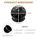 SHMZK 4 PCS Trailer Ball Cover, 2 Inch Rubber Waterproof Towing Hitch Ball Protective Cover, Universal Dustproof Tow Ball Sleeve Replacement for Truck RV Trailer, Car Accessories (Black)
