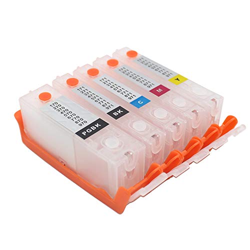 Empty Refillable Ink Cartridge Replacement for Canon PGI-270 CLI-271 Ink, Works with PIXMA MG5720 MG5721 MG5722 MG6820 MG6821 MG6822 TS6020 TS5020 Printer