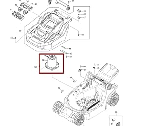 Makita 629A17-6 Motor für Modell DLM382 Akku Rasenmäher