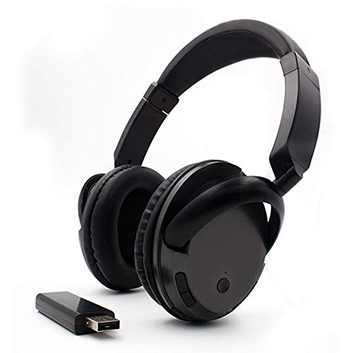 Comfortable Portable Hi-fi Stereo Over-Ear Wireless FM 3.5mm Audio Multifunction TV Headphones Headset