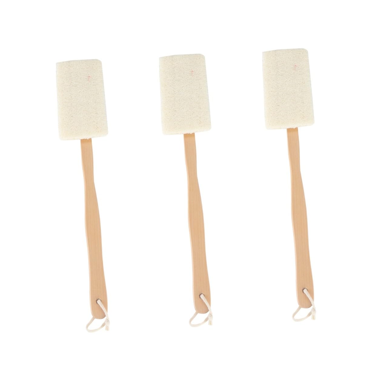 Healvian 3stücke Natürliche Luffa Peeling-bürste Mit Holzgriff Exfolierende Duschbürste Zur Entfernung Abgestorbener Haut Für Körperpflege Und Reinigung Für Glattes Hautgefühl