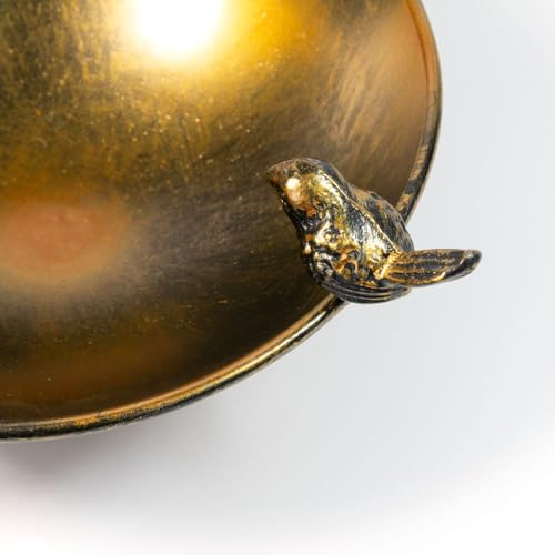 Formano Vogeltränke, 107x23cm, aus Metall, 1 Stück, Antik-Optik, Gartendeko für das Blumenbeet oder den Balkon