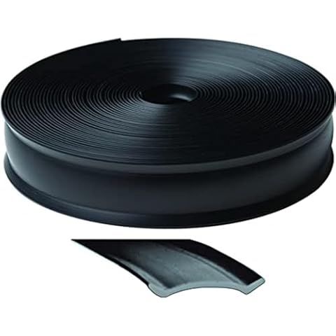 RV Designer E469 Heavy Duty Insert Trim - 1" x 100', Black Cover