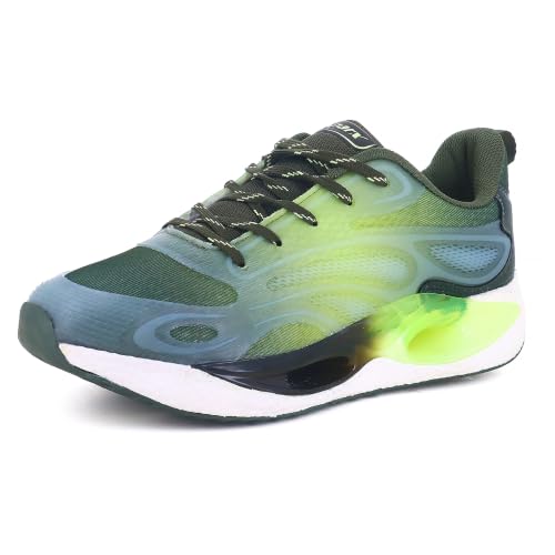 Image of SPARX Sports Running Shoes for Men - Lightweight Breathable Lace-Up Athletic Shoes with Cushioned Comfort, Shock Absorption, Durable Grip, Flexible Sole & Everyday Walking Performance