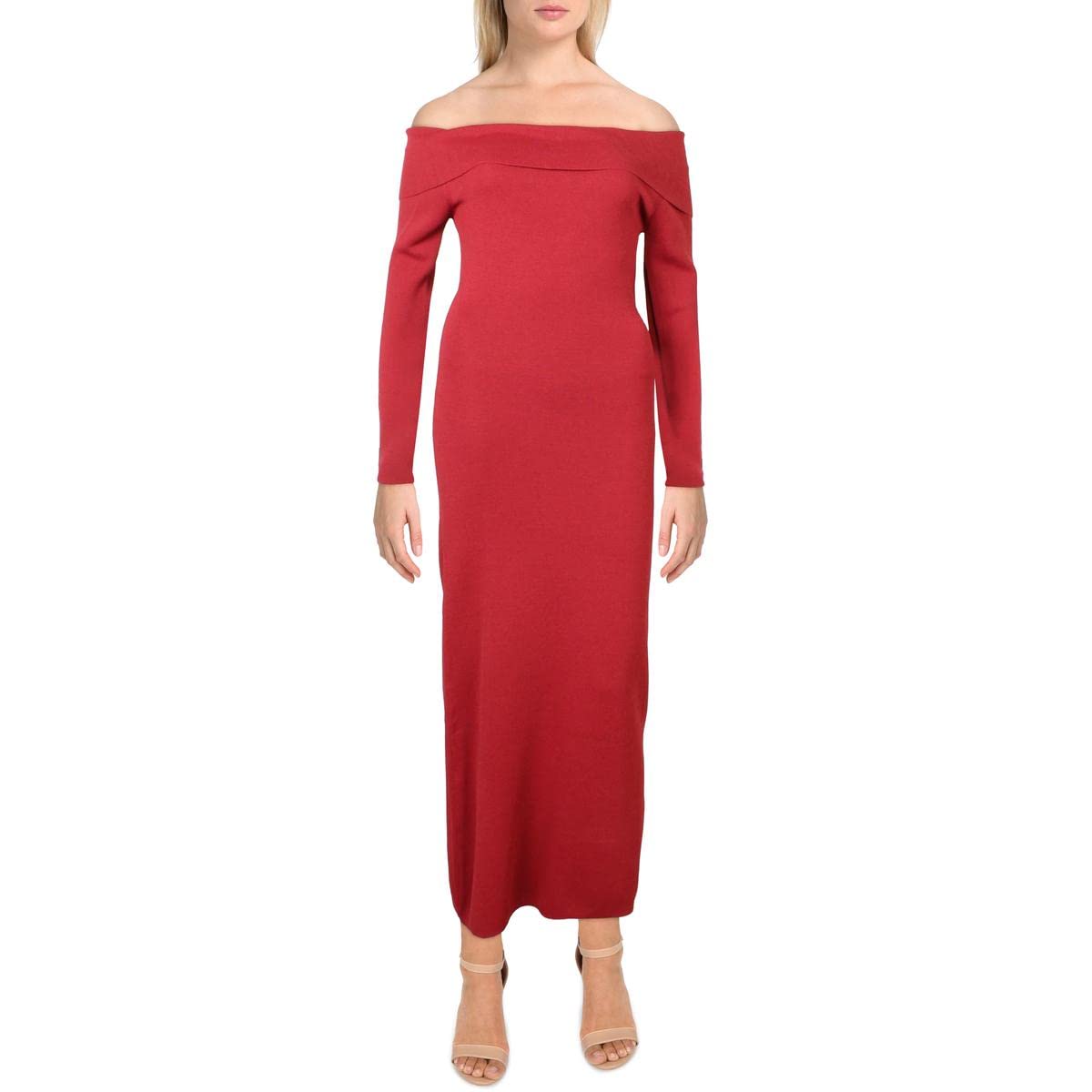 BardotOff Shoulder Knit Dress