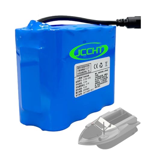 JCCHT Nesting Boat Battery 7.4V 12Ah 15Ah 18Ah 20Ah Rechargeable