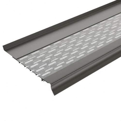 Image of Micromesh Gutter Guards, 6 Inch, 100 FT, Terratone