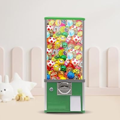 Vending Machine,Commercial Gumball and Candy Machine,Candy Vending Machine,Coin Operated Candy Dispenser (Dark Green)