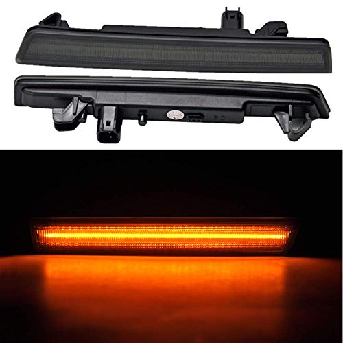 Amber Red LED Side Marker Light for Dodge Challenger 2015-2019 Smoke Lens Led Side Marker Lights Front & Rear Sit Car Led Side Marker Lamp Kit - Thumbnail 4