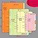SHRDV Handmade Journal Notebook Colorful Divider Perforated Hard Cardboard Loose Leaf Notebooks Separator In A6 A5 B5 A4 Size (A5(8.27