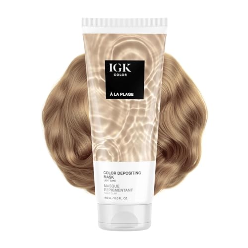 IGK A La Plage Color Depositing Hair Mask | Light Sand...