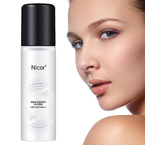 Spray de fijación de maquillaje, 100 ml, resistente al sudor, spray hidratante de acabado natural para la playa de verano, salir, actuación en escenario