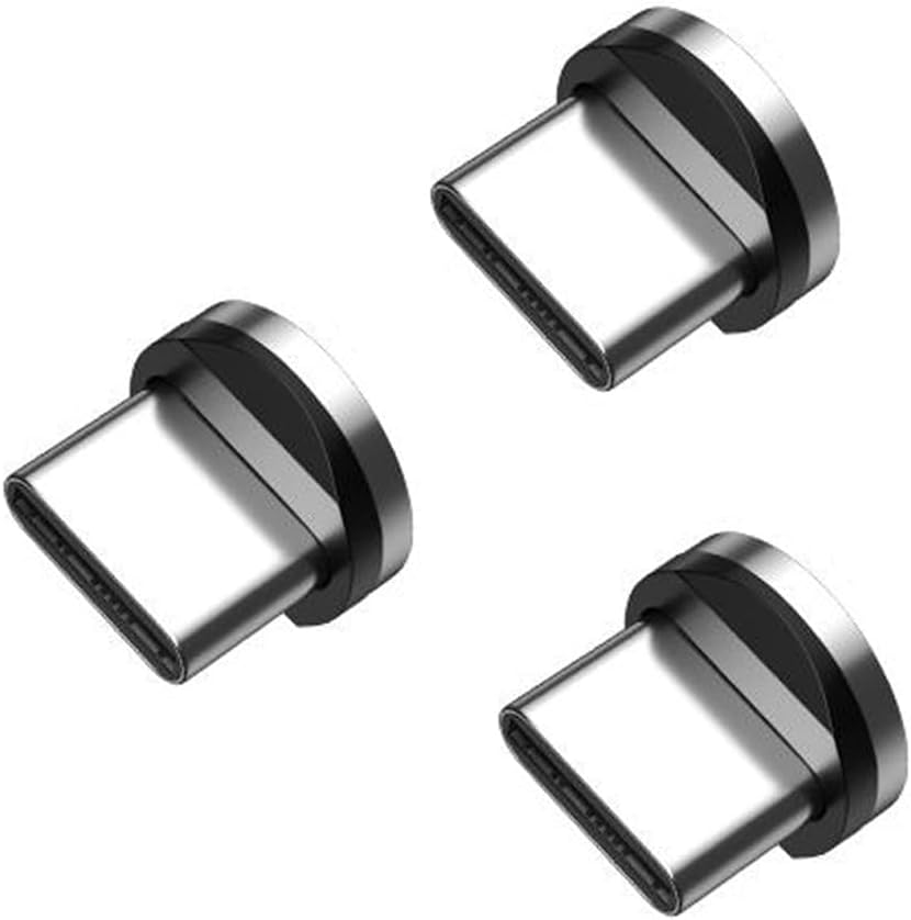 360°Rotating Magnetic Phone Cable Adapter Connector Tips Head for Type-c