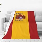 Manta de franela de la bandera de España para sofá o cama española de 40 x 30 pulgadas