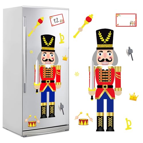 TAROME 16 Stück Weihnachtliche Nussknacker Kühlschrankmagnete DIY Kreative Puzzle Kühlschrankmagnete Deko Aufkleber Bastelbedarf Kinder Basteln für Weihnachtsfeier Magnettafel Küchendekoration TAROME 16 Stück Weihnachtliche Nussknacker Kühlschrankmagnete DIY Kreative Puzzle Kühlschrankmagnete Deko Aufkleber Bastelbedarf Kinder Basteln für Weihnachtsfeier Magnettafel Küchendekoration