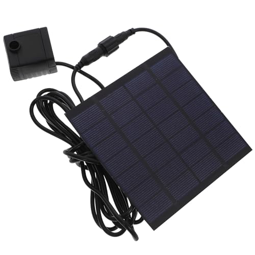 Operitacx Bomba de Agua Solar Sumergible y Función de Arranque Rápido Ecológica para Jardín y Estanque Capacidad de 180 L/h, Material Plástico Duro Duradero