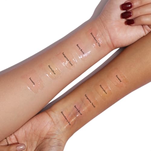 Image of L.A. COLORS Strawberry Fizz Lip Oil - Moisturizing, Non-Greasy Hydrating Lip Gloss with Strawberry Scent for Smooth, Soft, and Plump Lips, Perfect for Dry Lips