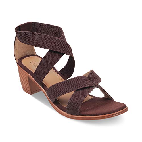 Image of SOLE HEAD Brown Heels Women Sandal