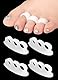 4x Silikon Gel Zehenspreizer Hallux Valgus Zehenstrecker Premium Vorfußpolster