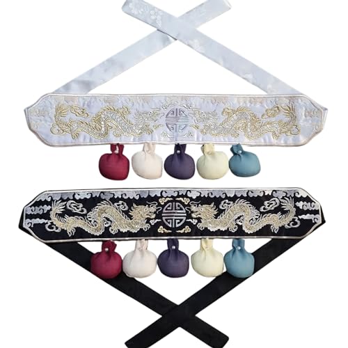 Hanbok Dragon Embroidery Ball Dol Belt, Hanbok Accessory Kids Korean Accessory Dol Baekil Belt