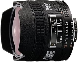 Nikon AF FX Fisheye-NIKKOR 16mm f/2.8D Fixed Lens with Auto Focus for Nikon DSLR Cameras