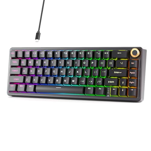 DIERYA DK68E 60% Mechanical Gaming Keyboard, Hot Swappable...
