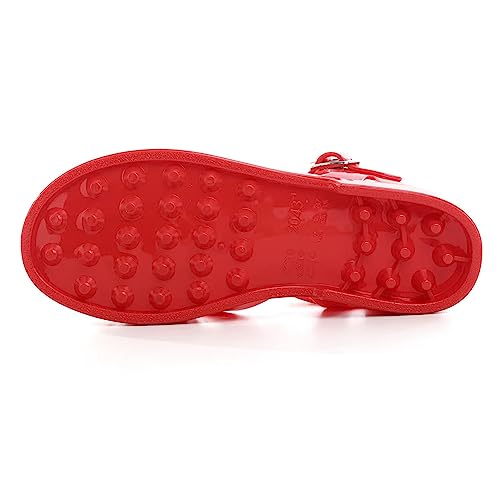 Image of Hee grand Crystal Jelly Heel Sandals for Women Summer Beach Jelly Shoes