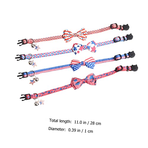 Collier chat extérieur lot de 4 réglable pour le Jour de l'Indépendance - 5