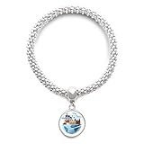 flugzeuge deutschland live Klassifizierung: Armband DIYthinker Damen Landmark Journey Deutschland Flugzeug Sliver Armband Laufende Anhänger Schmuck-Kette