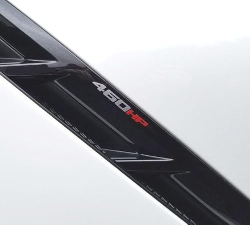 ZIC Corvette C7 460HP Vinyl Decal for Side Vent - Red and Silver (1 Decal)