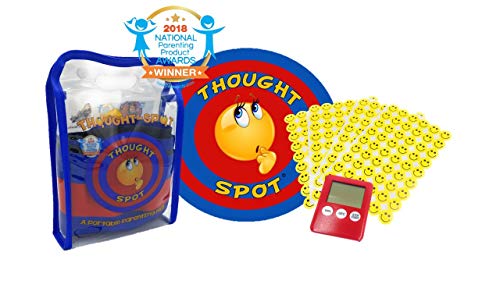 A Portable Parenting Time Out Mat with Digital Timer & Reward Stickers - 24 Inch Diameter Made from Recyclable Non-Toxic Materials
