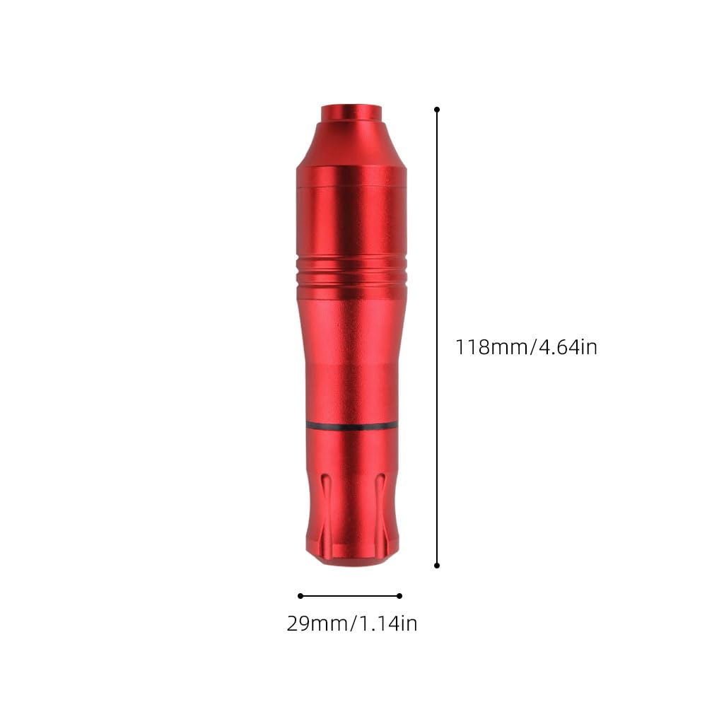 Robert Rotary Machine with wx6 Battery tattoo kit, Type C Fast charging, 1300mAh Battery Power Supply. Rotary Machine Kit Complete kit (Red)