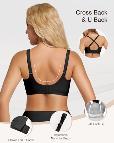 Womens Wireless Bras V Mesh Push Up No Underwire Bralette Seamless Supportive Tshirt Bra Everyday Bras4