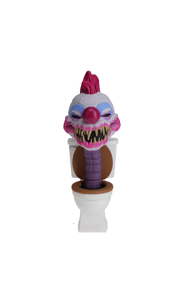 Royal Bobbles Killer Klowns from Outer Space – Baby Killer Klown in Toilet – 6.5 Inches Tall – Collectible Bobblehead Statue