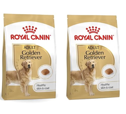 Crocchette per Golden Retriever Adulto, Pelle e Pelo Sani, 2 Sacchi da 12 kg