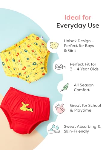 Image of superbottoms Basic Brief for Kids | Unisex, 100% Pure Cotton Innerwear | Breathable & Soft Kids Underwear | Baby Brief I Pack of 10