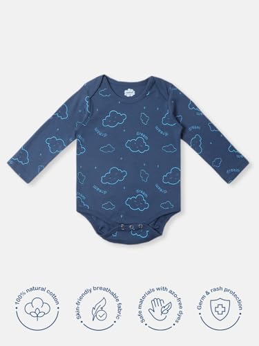 Image of Nautinati Baby Girls 100% Cotton Graphic Printed Bodysuits /Onsies (Value Pack) | Age 0-2 Years